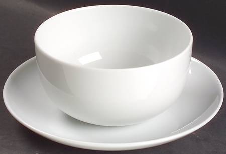 Moon White Gravy Boat & Underplate