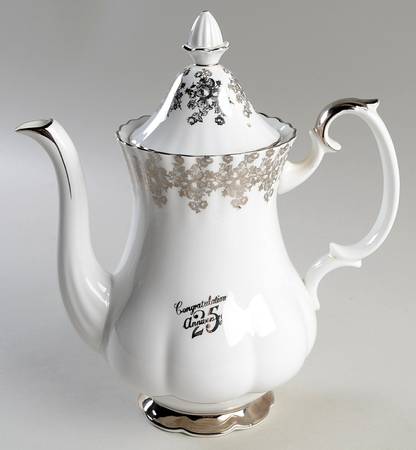 Anniversary Platinum Coffee Pot & Lid