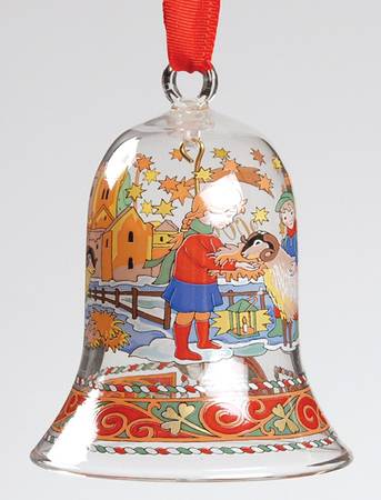 Annual Crystal Christmas Bell Ireland - With Box