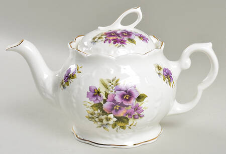 Pansy Teapot & Lid