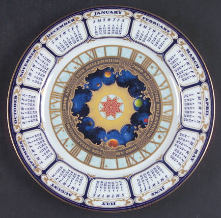 Millennium (Gold) "2000" Calendar Plate