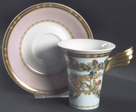 Le Jardin De Versace Flat Cup & Saucer Set