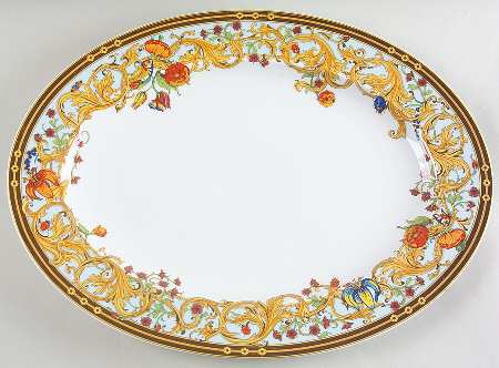 Le Jardin De Versace 15" Oval Serving Platter