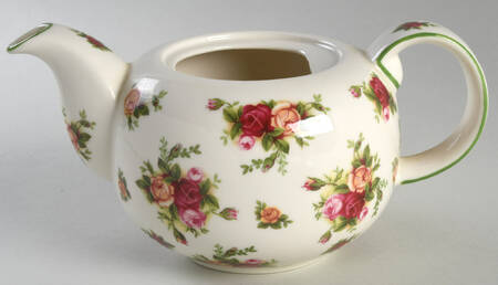 Old Country Roses Cream (Green Trim) Teapot No Lid