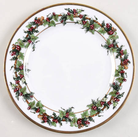 The Holly and The Ivy Salad Plate