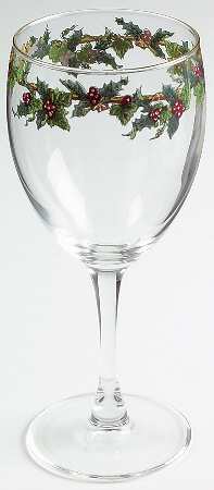 The Holly and The Ivy 8 Oz Glassware Goblet