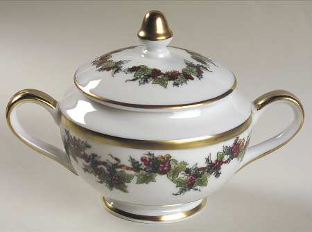 The Holly and The Ivy Sugar Bowl & Lid