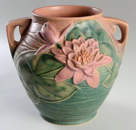 Water Lily Pink Green by Roseville