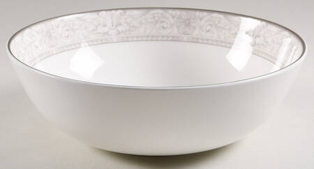 Naples Platinum 10" Large Salad Serving Bowl