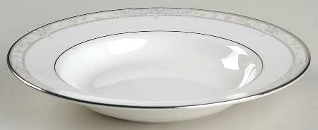 Naples Platinum Large Rim Soup Bowl