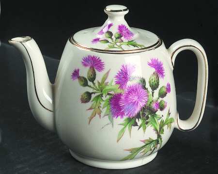 Thistle (Pink) Individual Teapot & Lid