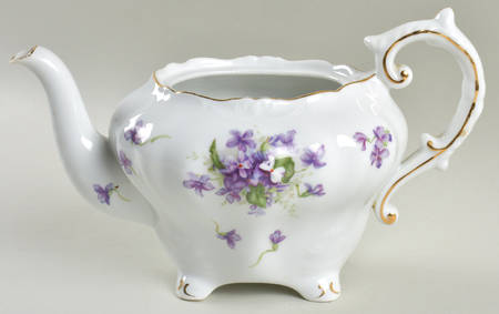 Spring Violets Teapot No Lid