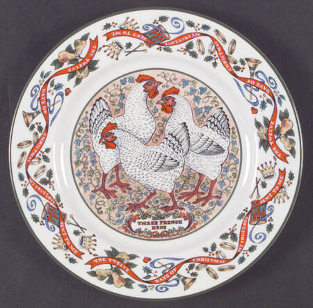 Twelve Days of Christmas Salad Plate