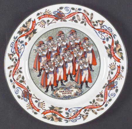 Twelve Days of Christmas Salad Plate