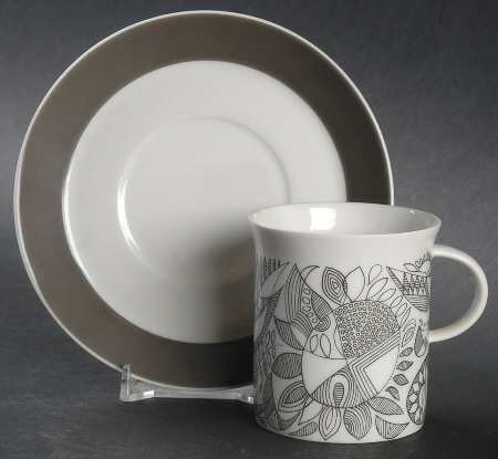 Zehlendorf Flat Demitasse Cup & Saucer Set