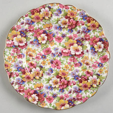 Melody Chintz Salad Plate