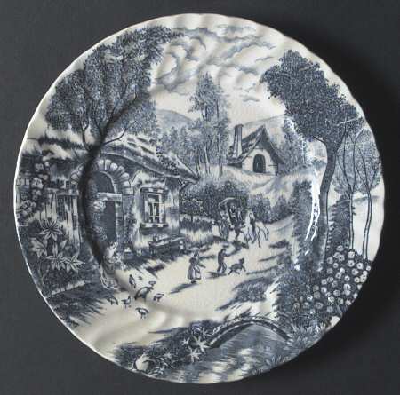 Country French Blue Luncheon Plate