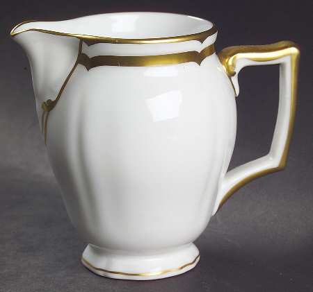 Marie Antoinette Gold on White Creamer