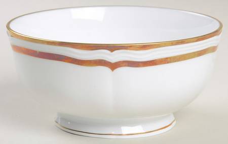 Marie Antoinette Gold on White 4" All Purpose Bowl