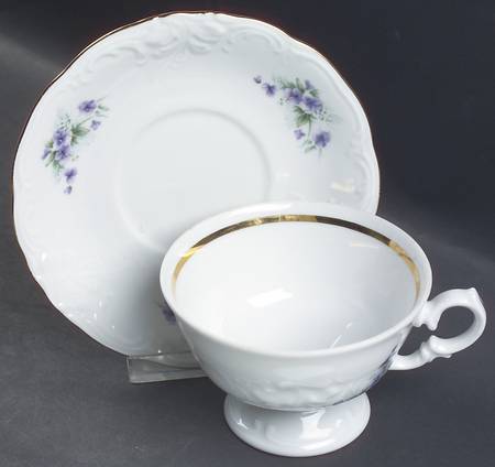RKT14 Footed Cup & Saucer Set