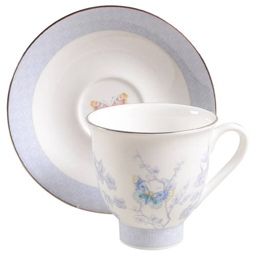 Kimono Footed Cup & Saucer Set