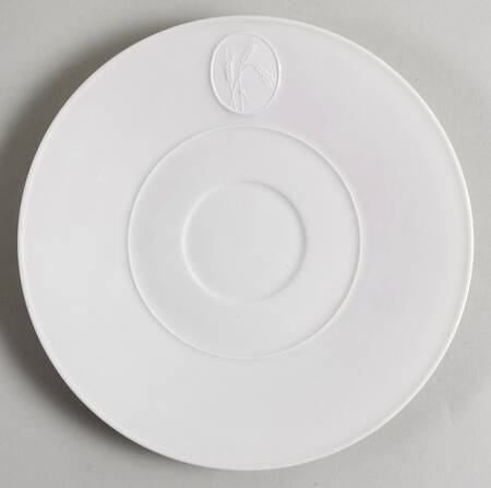 Arcadia Cream--White Saucer for Footed Cup