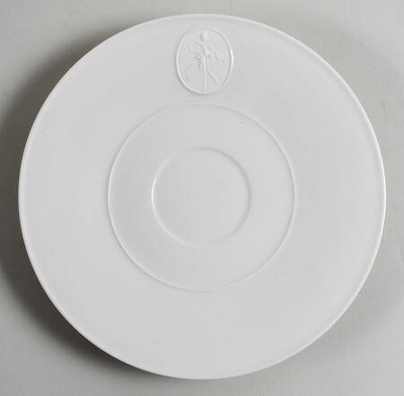 Arcadia Cream--White Saucer for Footed Cup