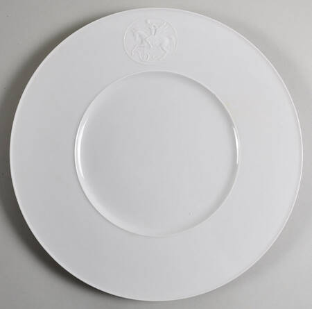 Arcadia Cream--White Large Dinner Plate