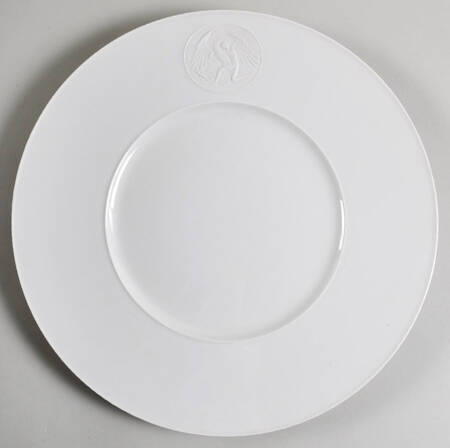 Arcadia Cream--White Large Dinner Plate