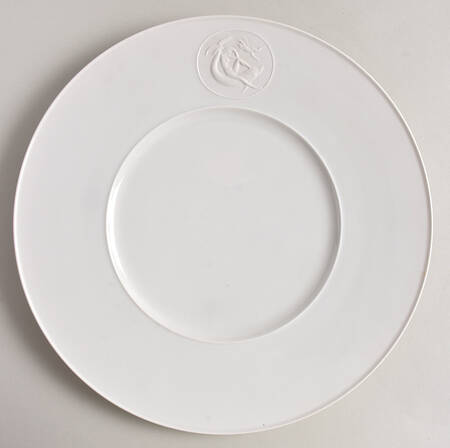 Arcadia Cream--White Large Dinner Plate
