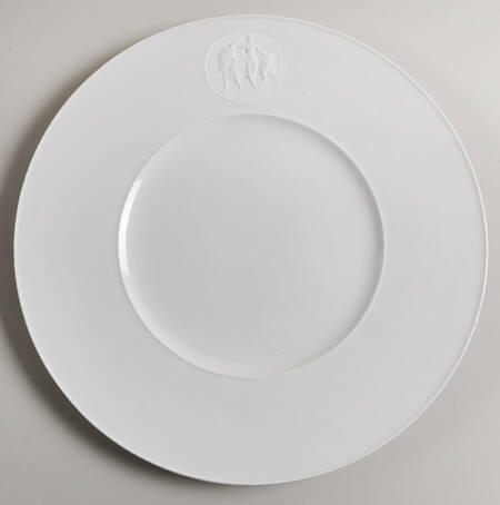 Arcadia Cream--White Large Dinner Plate