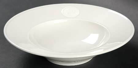 Arcadia Cream--White Rim Fruit/Dessert (Sauce) Bowl