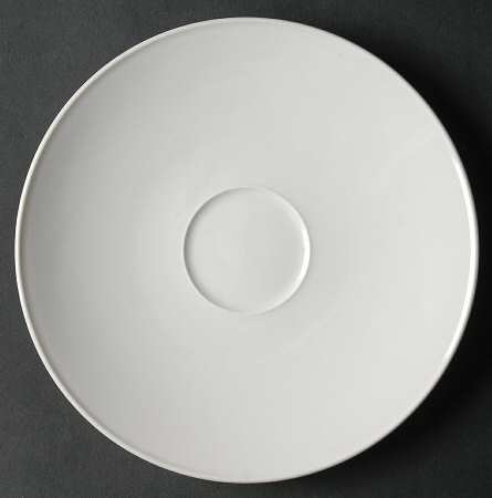Arcadia Cream--White Saucer for Cream Soup Bowl