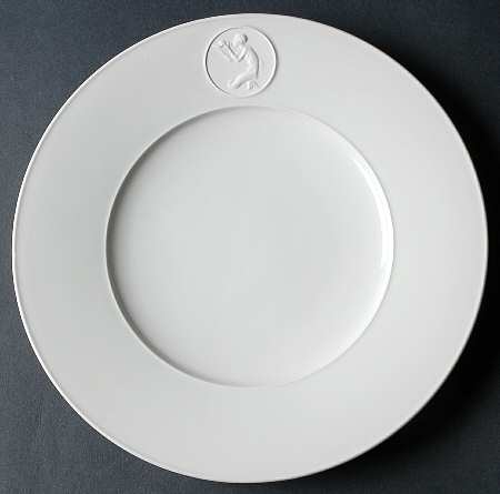 Arcadia Cream--White Luncheon Plate