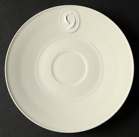 Arcadia Cream--White Saucer for Footed Cup