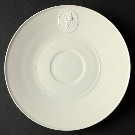 Arcadia Cream--White Saucer for Footed Cup