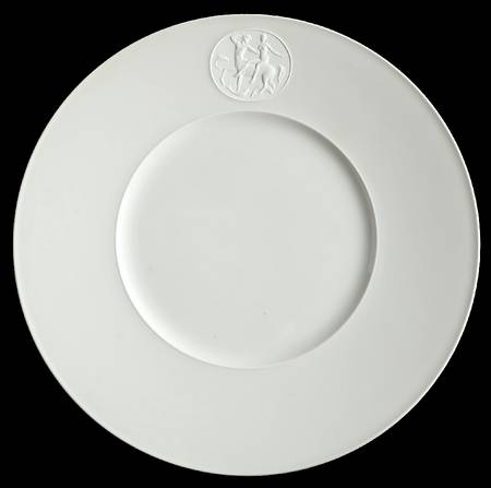 Arcadia Cream--White Large Dinner Plate