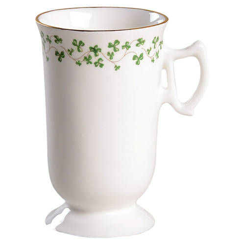 Trellis Shamrock Giftware Irish Coffee Mug