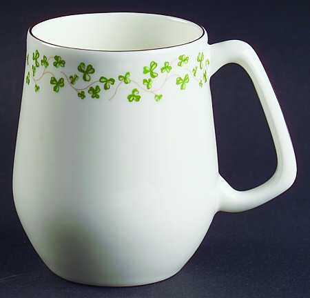 Trellis Shamrock Giftware Tulip Mug