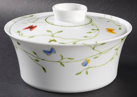 Histoire Naturelle Chinese Vegetable Bowl &  Plate