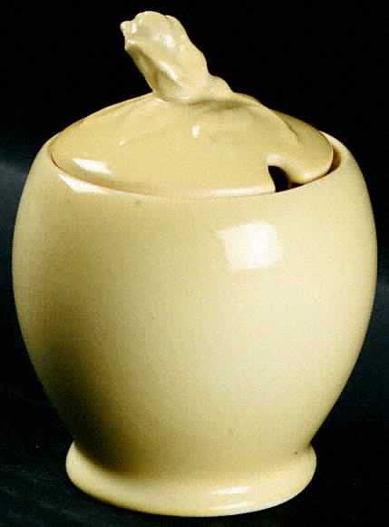 Pastel Ware Yellow (Molded Edge) Jam/Jelly & Lid