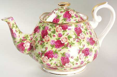 Old Country Roses Chintz Collection Teapot & Lid
