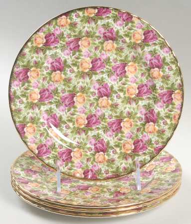 Old Country Roses Chintz Collection Accent Salad Plate - Set of 4
