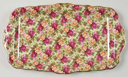 Old Country Roses Chintz Collection Large Sandwich Tray