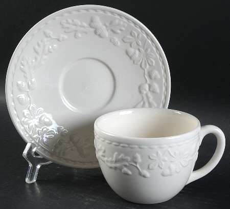 Sherwood Oak Flat Cup & Saucer Set