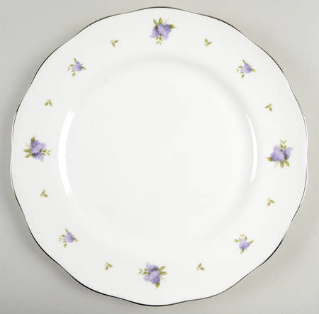 Lilac Lane Platinum Dinner Plate