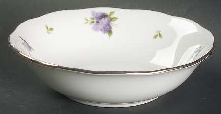 Lilac Lane Platinum Fruit/Dessert (Sauce) Bowl