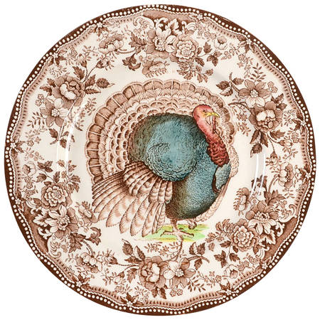 Tonquin Brown Multicolor (Turkey Center) by Royal Staffordshire