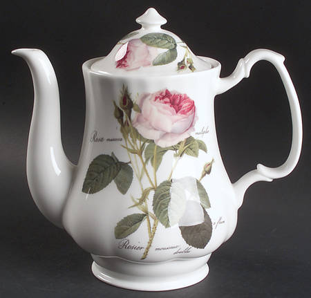 Redoute Roses Coffee Pot & Lid