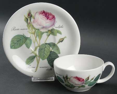 Redoute Roses Oversized Cup & Saucer Set
